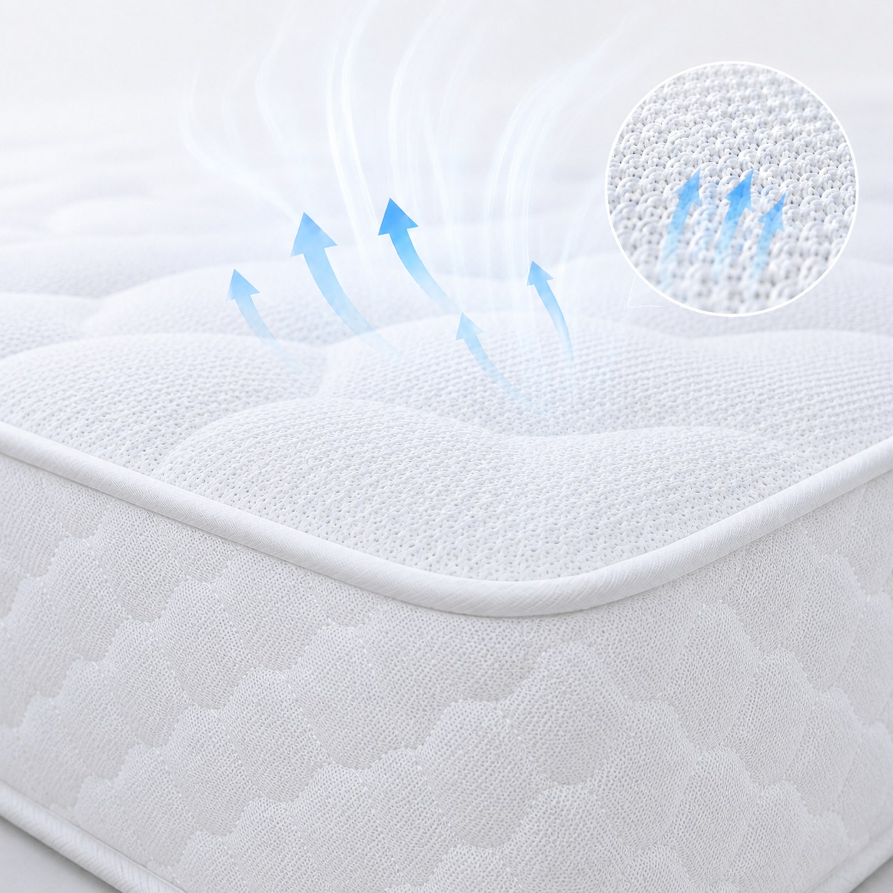 Coton tricoté belge respirant du matelas NIRVANA
